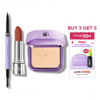 [BUY 3 GET 5] Copy Paste CoverBlur Powder Foundation + Checkmatte Transferproof Lipstick + Forever Stay Comfort Lip Glaze