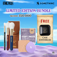 [2 PCS] One Piece - Travel Brush Set + Refill Coverblur Powder Foundation