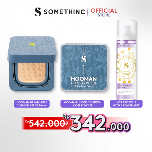 [BUY 2 GET 3] Hooman Cushion + Hooman Loose Powder FREE Vita Propolis Mist