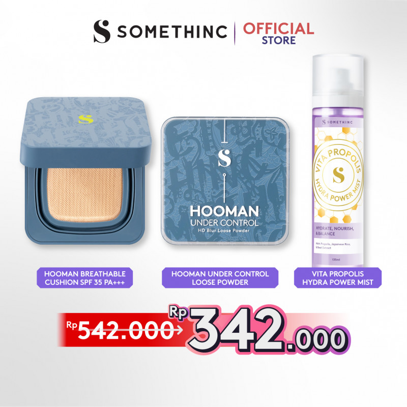 [BUY 2 GET 3] Hooman Cushion + Hooman Loose Powder FREE Vita Propolis Mist